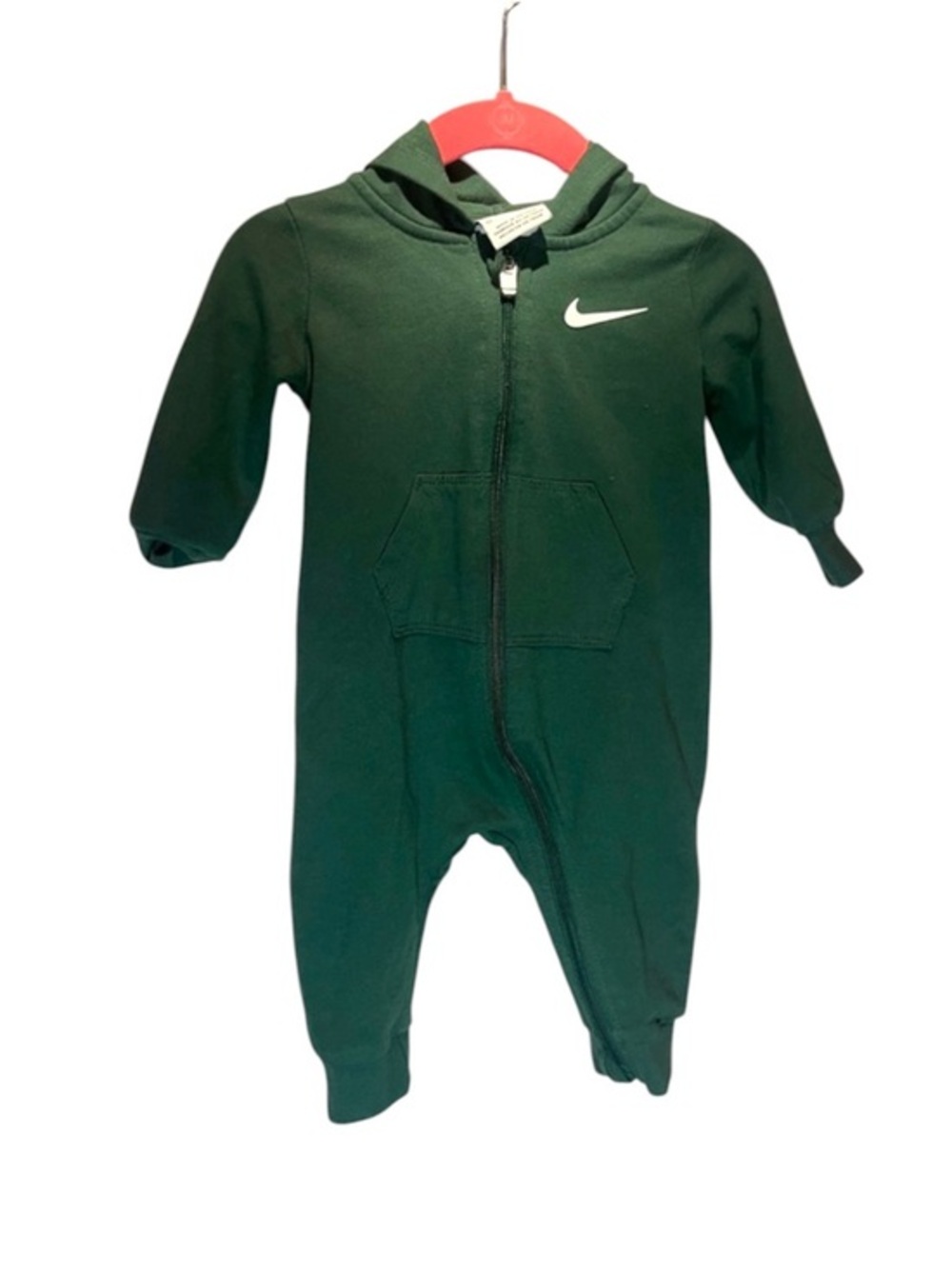 Nike Baby Romper Hooded Jumpsuit 6 Months Green
